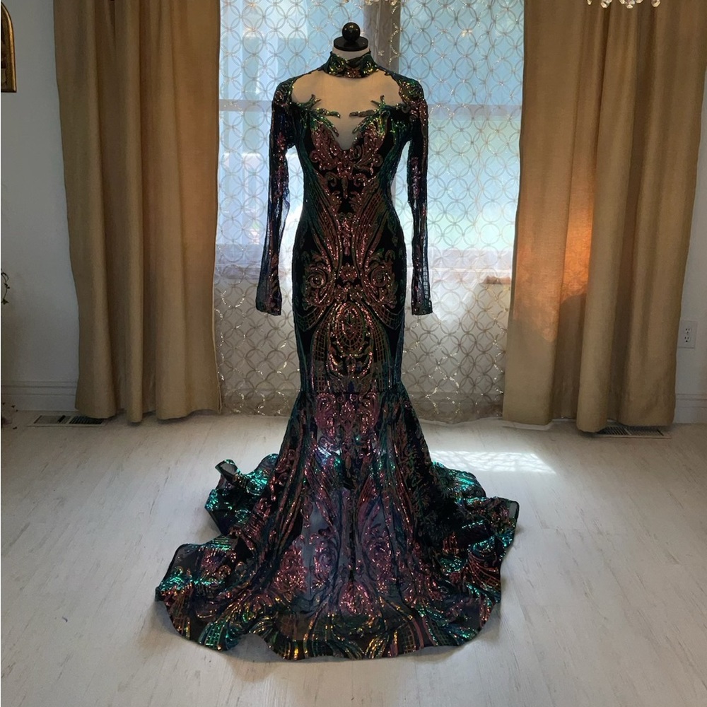 Custom Made Iridescent Gown